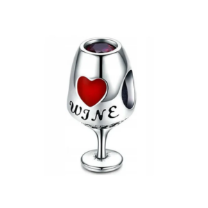 Srebrny Charms Wino
