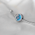 Srebrny Charms Delfin na Niebieskim Tle