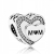 Srebrny Charms Zawieszka Prezent dla Mamy