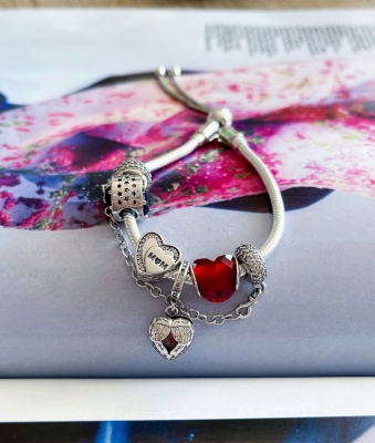 Srebrny Charms Zawieszka Prezent dla Mamy