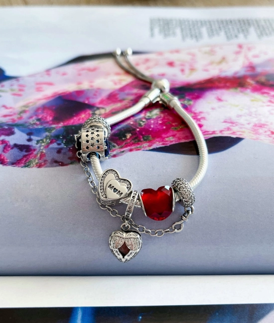 Srebrny Charms Zawieszka Prezent dla Mamy