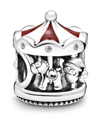 Srebrny Charms Świąteczna Karuzela