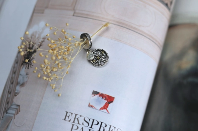 Srebrny Charms Drzewo Rodzinne