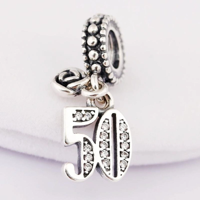 Charms do Pandora 50 Urodziny