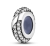 Srebrny Charms Stoper Separator z Cyrkoniami