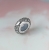 Srebrny Charms Stoper Separator z Cyrkoniami