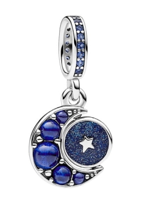 Srebrny Charms Księżycowy Blask