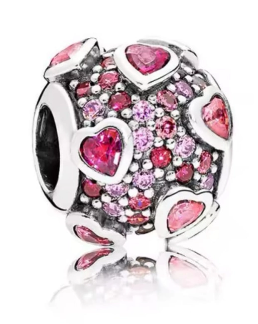 Srebrny Charms Romantyczny