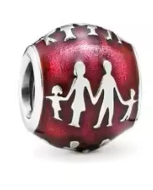 Srebrny  Charms Rodzina