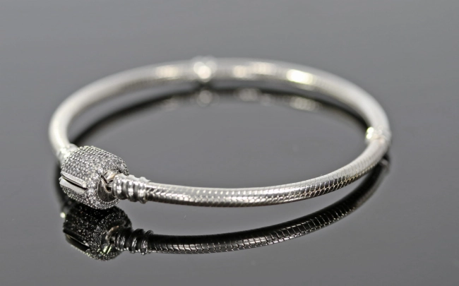 Bransoletka typu Pandora Cyrkonie 18 cm