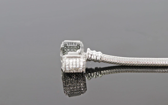 Bransoletka typu Pandora Cyrkonie 18 cm