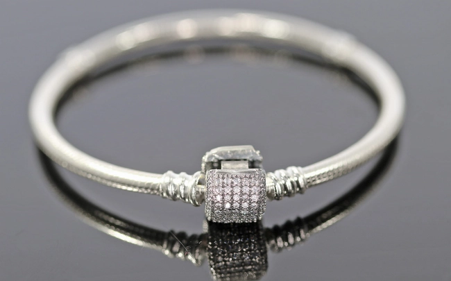 Bransoletka typu Pandora Cyrkonie 18 cm