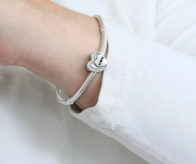 Srebrny Charms Prezent dla Mamy