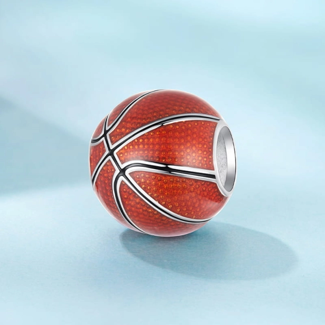 Srebrny Charms Koszykarska Pasja