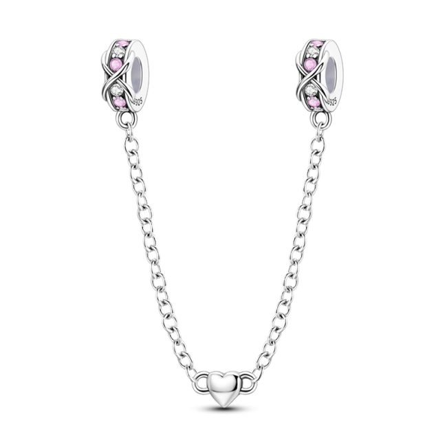 Charms Łańcuszek Zabezpieczający Szept Serca