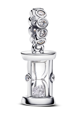 Srebrny Charms Diamentowy Czas