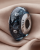 Srebrny Charms Nocny Ocean Murano