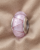 Srebrny Charms Różowy Diament Murano