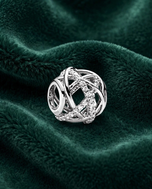 Srebrny Charms Srebrna Galaktyka